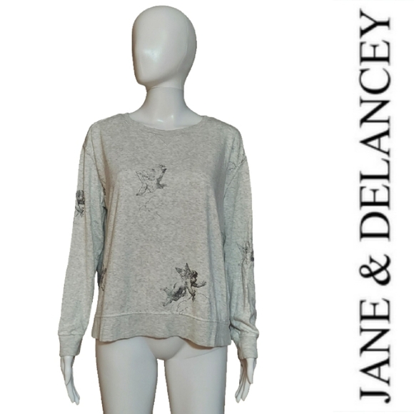 Jane and Delancey Tops - Jane & Delancey Cherub/Baby Angel Sweatshirt